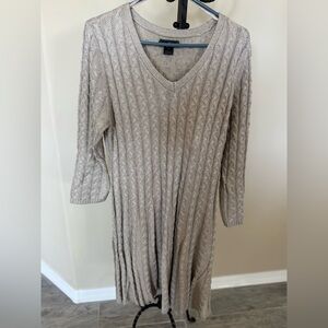 Cable Knit Sweater Dress